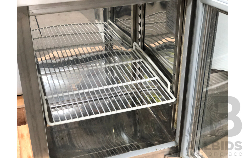 Koldtech Single Door Under Bench Glass Door Fridge