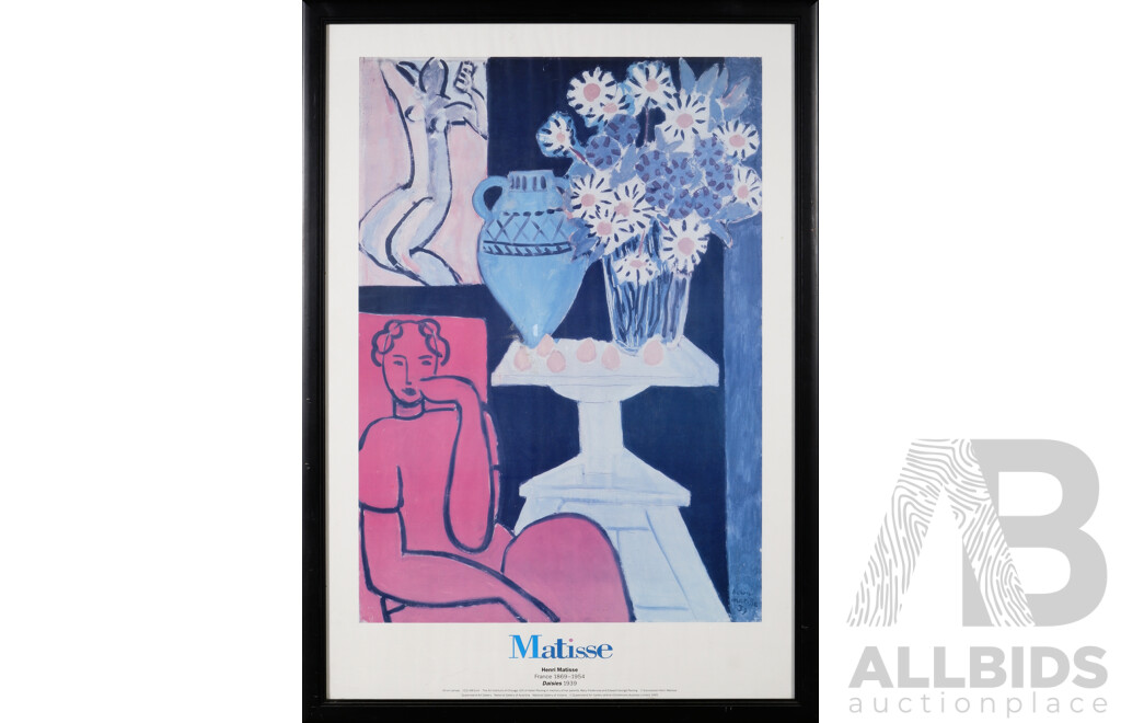 Henri Matisse, (Late 19th Century, Early and Mid 20th Century, French,1869-1954), Daisies (1939), Reproduction Poster Print of Original Oil on Canvas, 105 x 75 cm (frame)