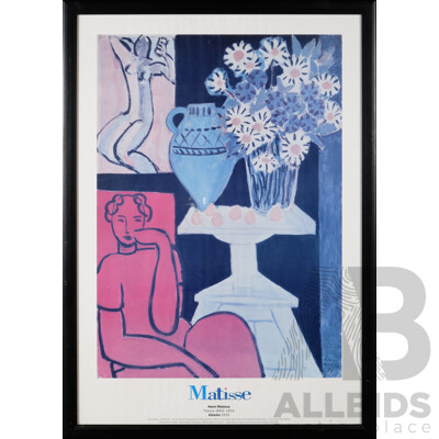 Henri Matisse, (Late 19th Century, Early and Mid 20th Century, French,1869-1954), Daisies (1939), Reproduction Poster Print of Original Oil on Canvas, 105 x 75 cm (frame)