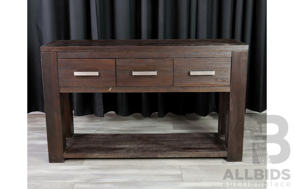 Modern Timber Hall Table