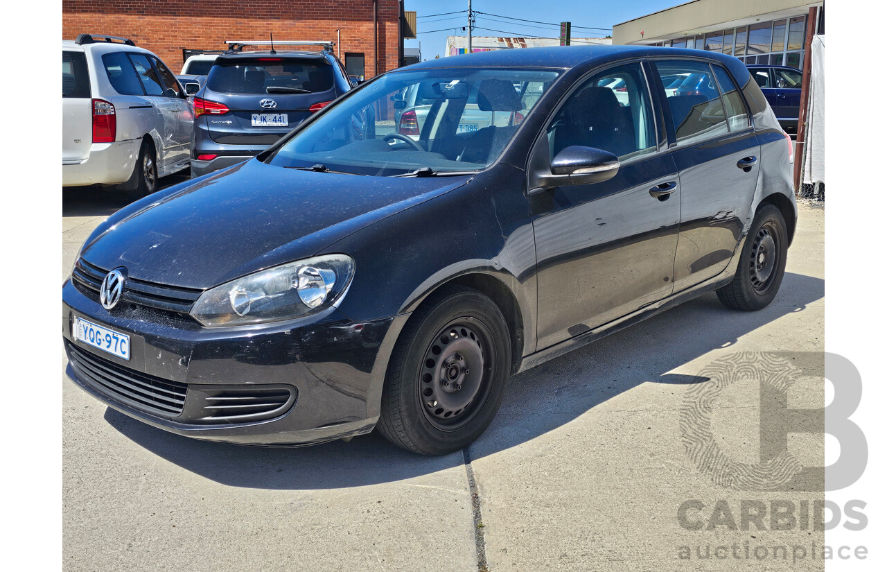 9/2012 Volkswagen Golf 77 TSI 1K MY13 5d Hatchback Black 1.2L