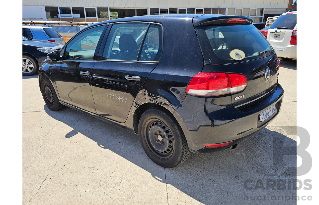 9/2012 Volkswagen Golf 77 TSI 1K MY13 5d Hatchback Black 1.2L