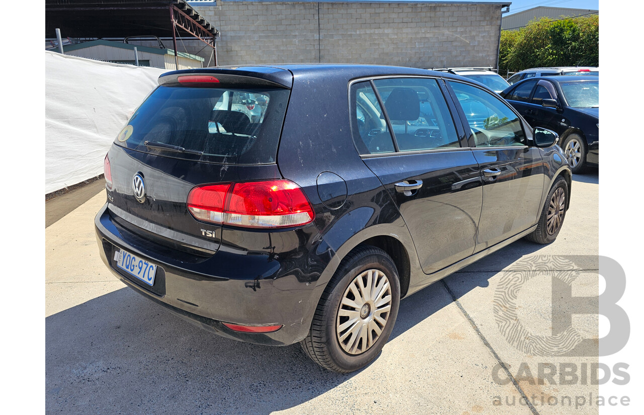 9/2012 Volkswagen Golf 77 TSI 1K MY13 5d Hatchback Black 1.2L