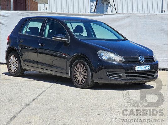 9/2012 Volkswagen Golf 77 TSI 1K MY13 5d Hatchback Black 1.2L