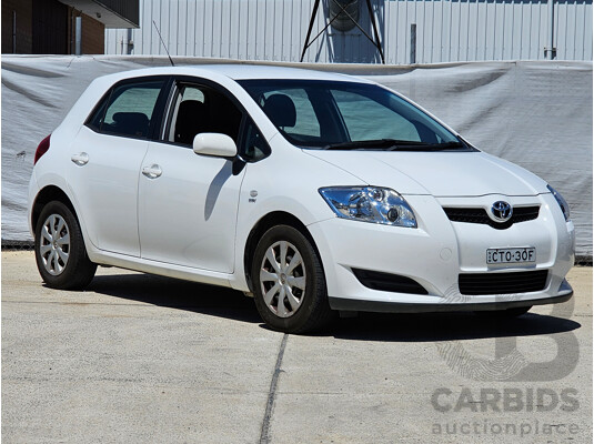 9/2007 Toyota Corolla Ascent ZRE152R 5d Hatchback White 1.8L