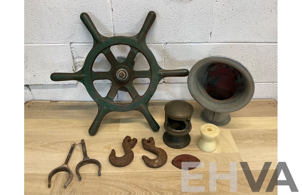  Vintage Ship Salvage & Assorted of Boat Accessories