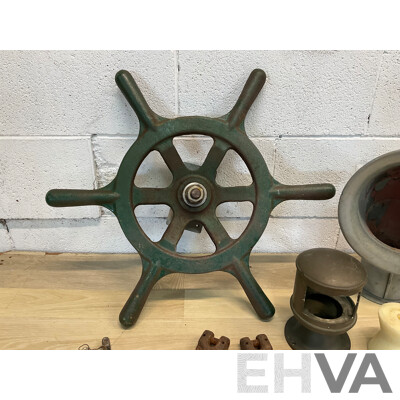  Vintage Ship Salvage & Assorted of Boat Accessories
