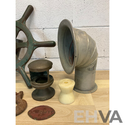  Vintage Ship Salvage & Assorted of Boat Accessories