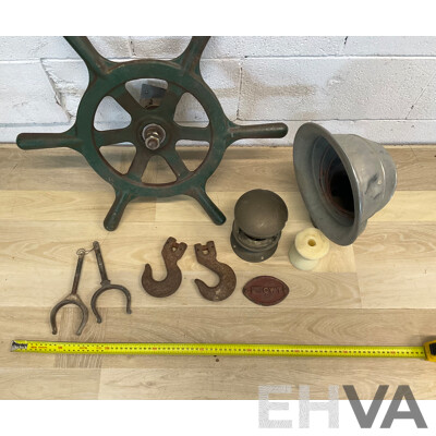  Vintage Ship Salvage & Assorted of Boat Accessories