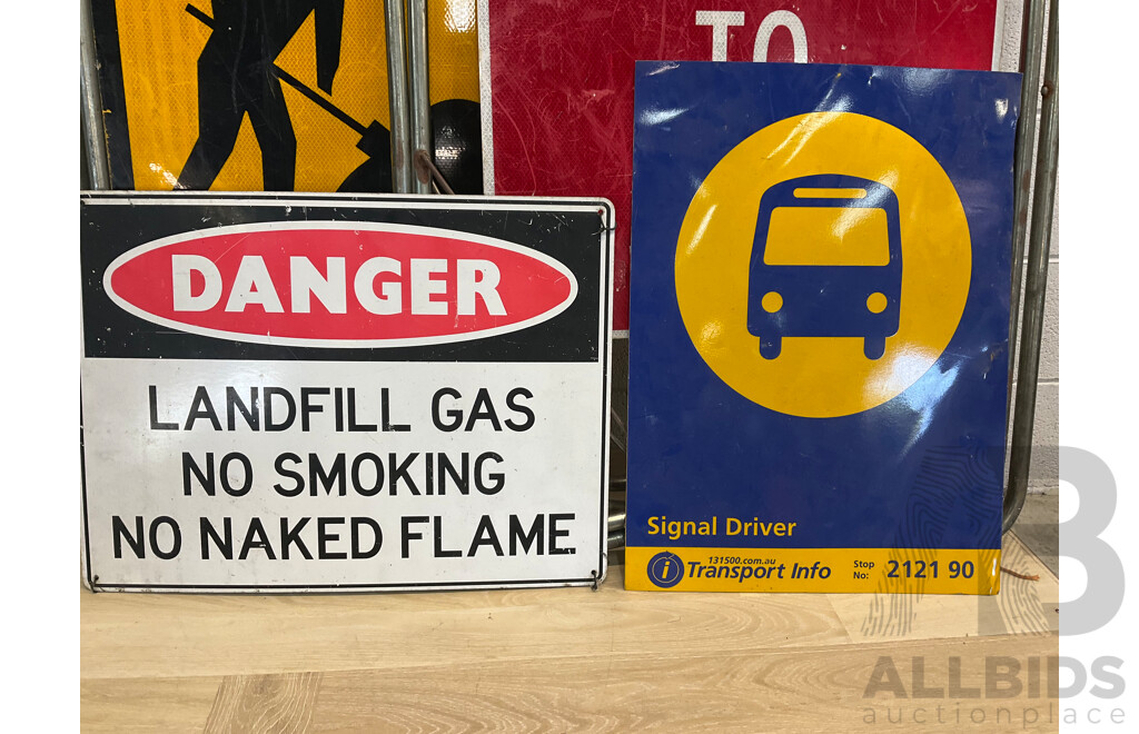 Road and Traffic Signs - Lot of 5