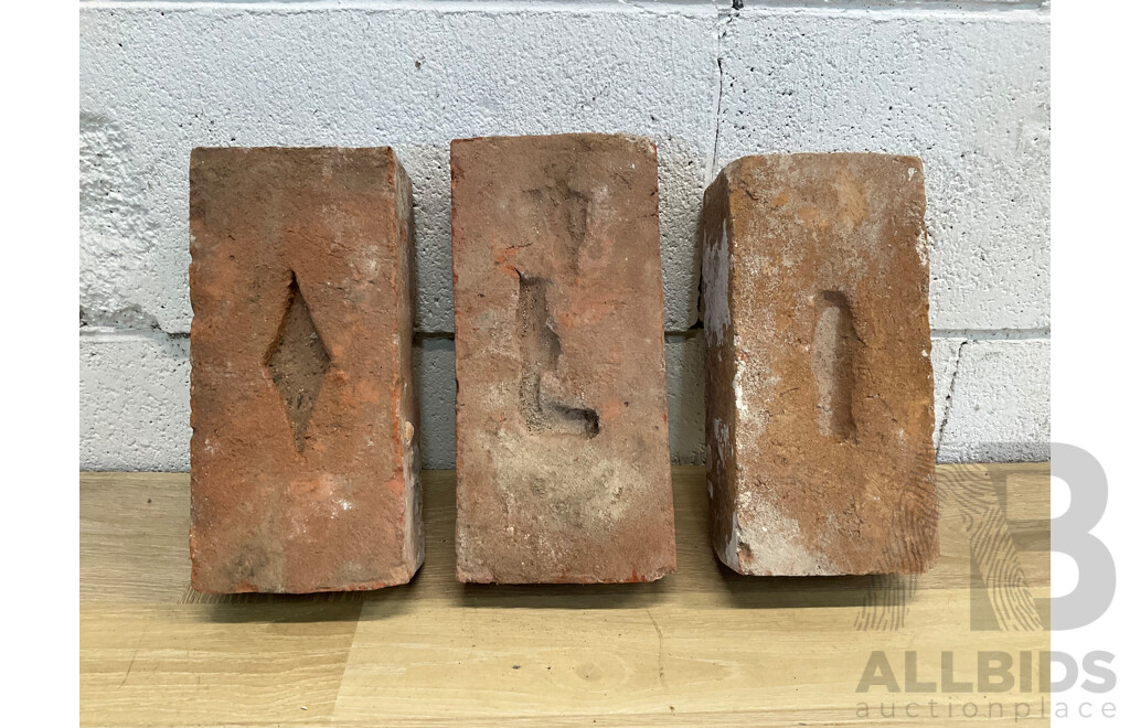 Convict Bricks - Lot of 3