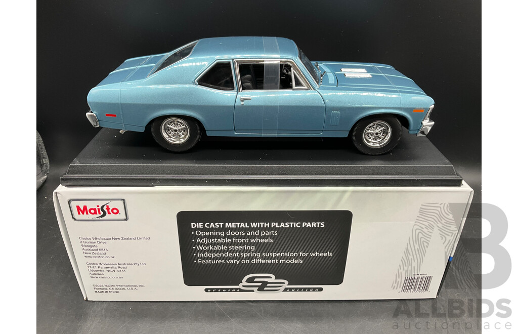 1970 Chevrolet Nova SS Coupe and 1968 Chevrolet Camaro Z/28 Coupe - 1/18 Scale