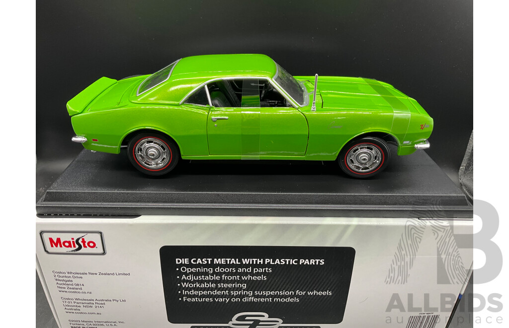 1970 Chevrolet Nova SS Coupe and 1968 Chevrolet Camaro Z/28 Coupe - 1/18 Scale