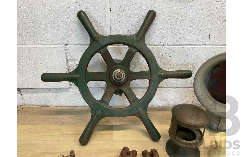  Vintage Ship Salvage & Assorted of Boat Accessories