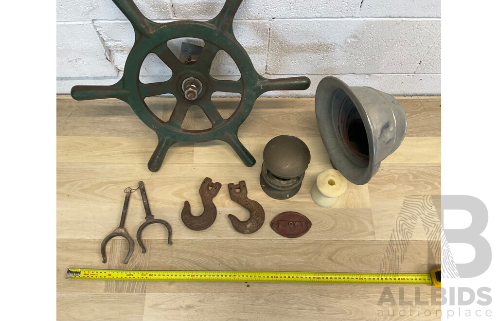  Vintage Ship Salvage & Assorted of Boat Accessories