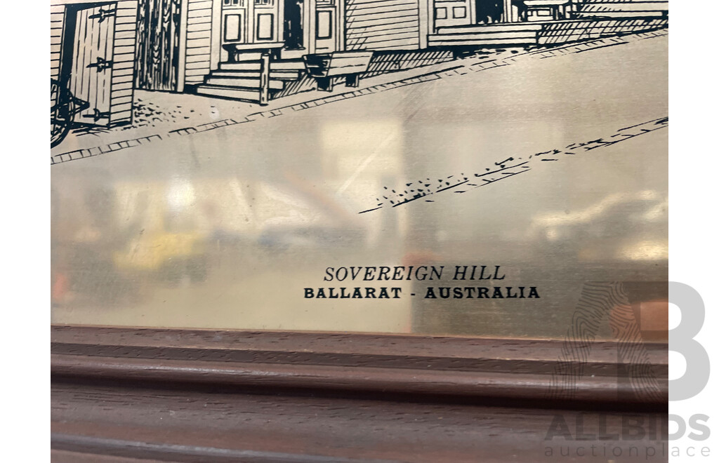 Sovereign Hill - Ballarat - Australia - Etched Cooper