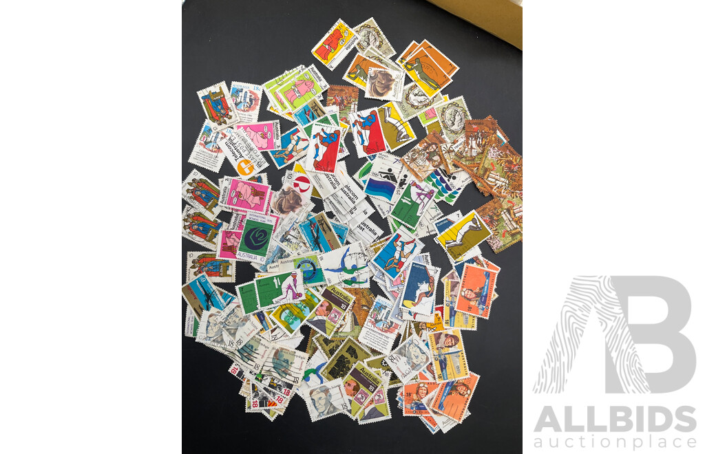 Collection of Australian and International Circulated Stamps