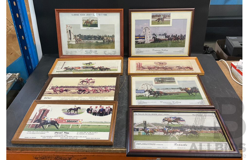 Lot of 8 Vintage Horse Racing Memorabilia