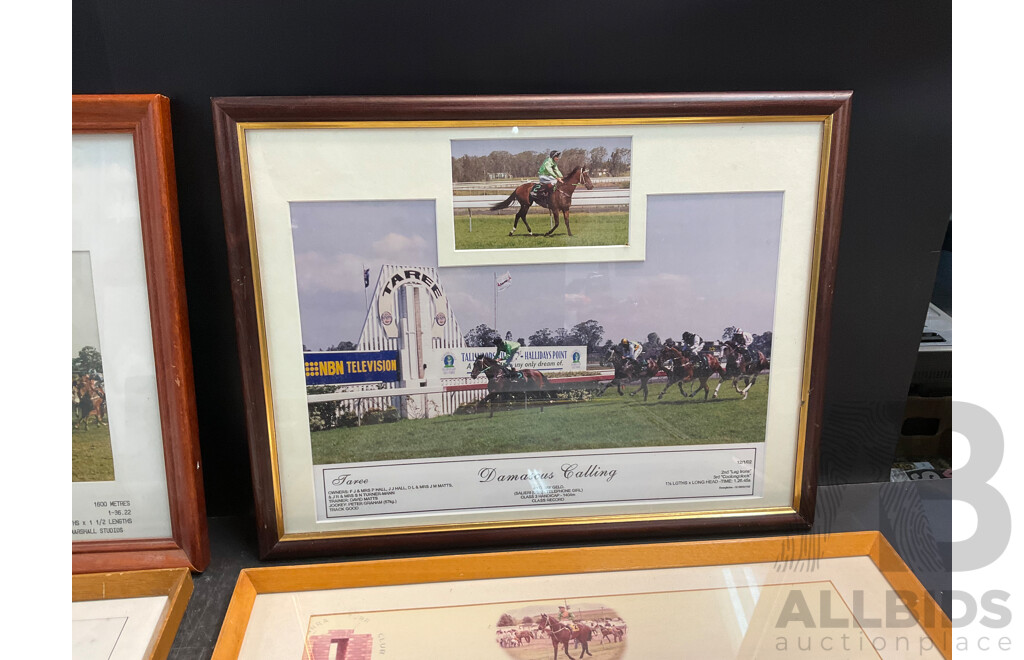 Lot of 8 Vintage Horse Racing Memorabilia