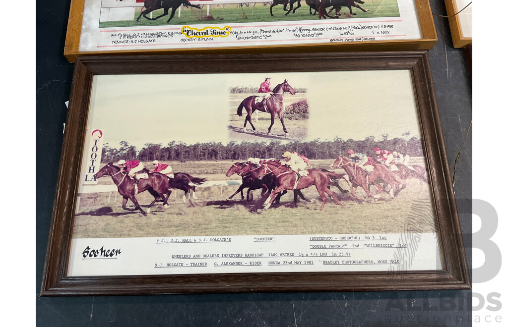 Lot of 8 Vintage Horse Racing Memorabilia