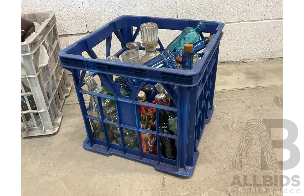 Assorted Glassware and Bottles