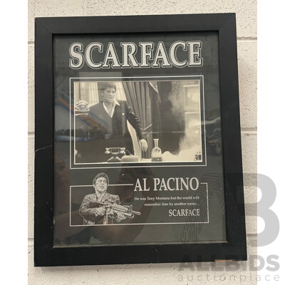 Reproduction 'Scarface' Framed Movie Poster