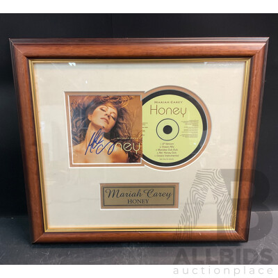 Autographed Mariah Carey 'Honey' Vinyl Album W/ Certificate of Authenticity