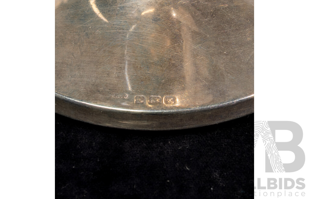 Antique Sterling Silver Candle Holder with Weighted Base, Probably Birmingham 1922