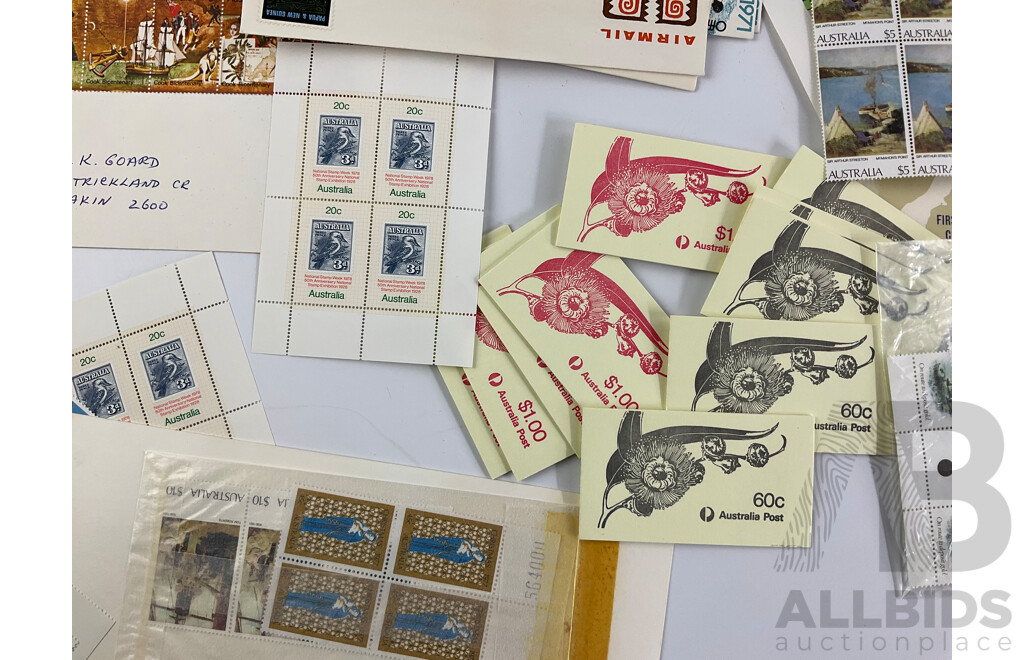 Australian/Christmas Island 1970's and 80's Mint Stamps, Blocks Packs and First Day Covers