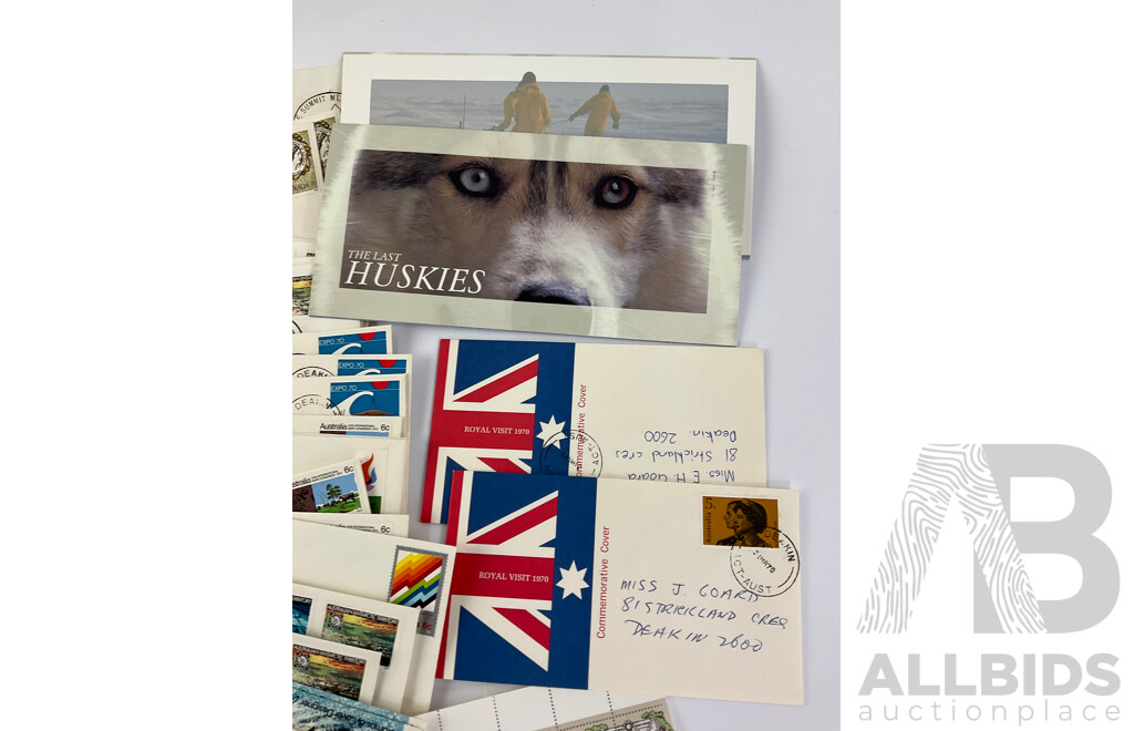 Australian/Christmas Island 1970's and 80's Mint Stamps, Blocks Packs and First Day Covers