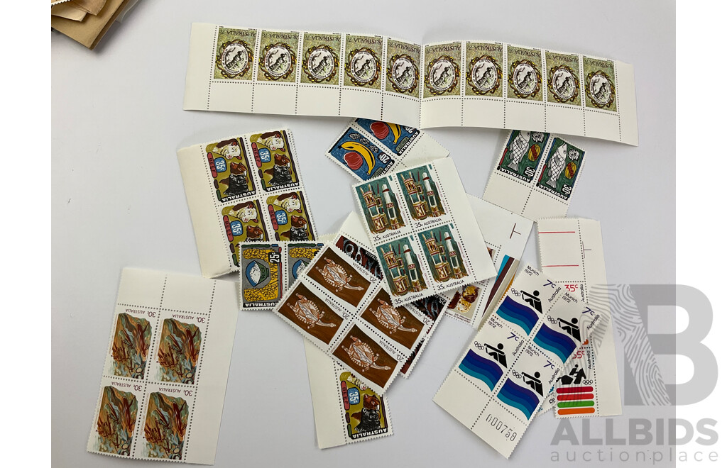 Collection of Mint and Canceled Commonwealth Stamps Including Australia, New Zealand, PNG, Antarctic Territories