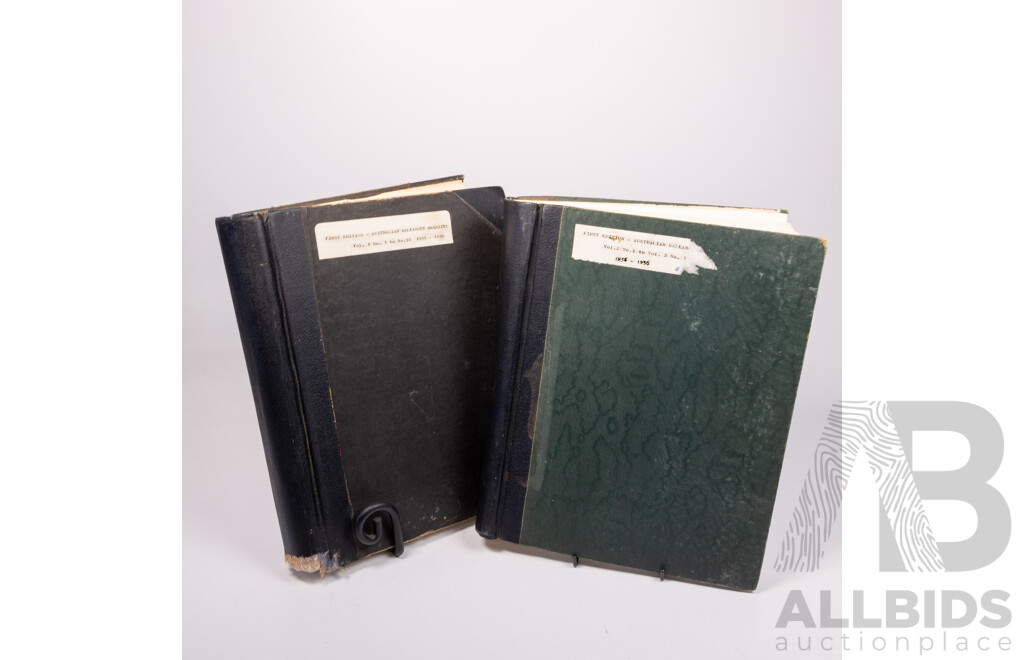 Two First Edition Vintage Australian Walkabout Magazines in Binders, 1935 & 36