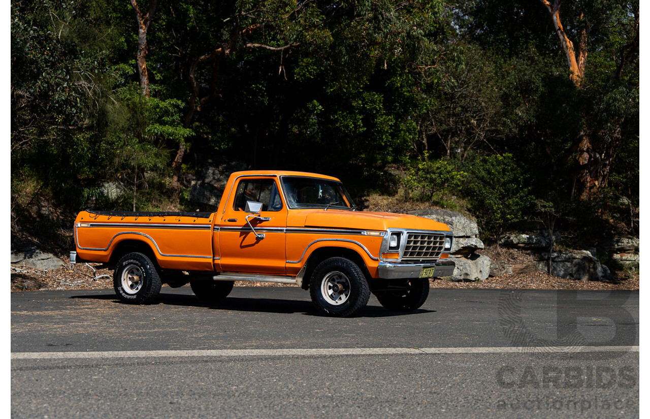 1/1979 Ford F100 Custom (4x4) Utility Tangerine Orange V8 5.8L