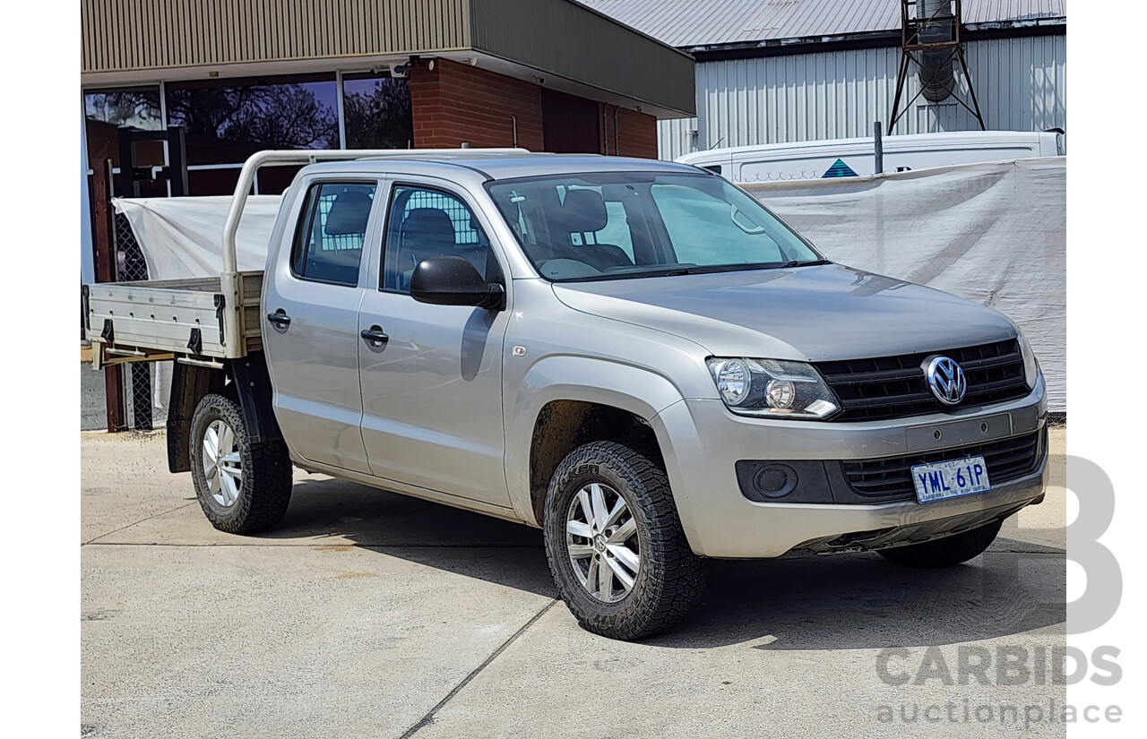 4/2015 Volkswagen Amarok Tdi420 CORE Edition (4x4) 2H MY15 Dual C/Chas Gold 2.0L