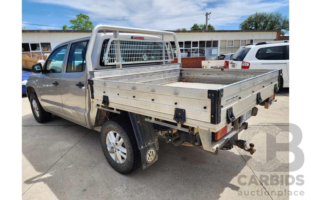 4/2015 Volkswagen Amarok Tdi420 CORE Edition (4x4) 2H MY15 Dual C/Chas Gold 2.0L