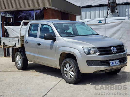 4/2015 Volkswagen Amarok Tdi420 CORE Edition (4x4) 2H MY15 Dual C/Chas Gold 2.0L