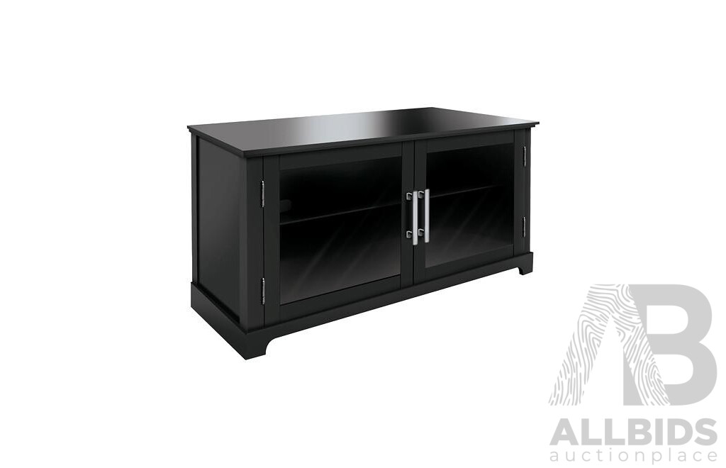 Deep Black Bell'O Audio/Visual Cabinet