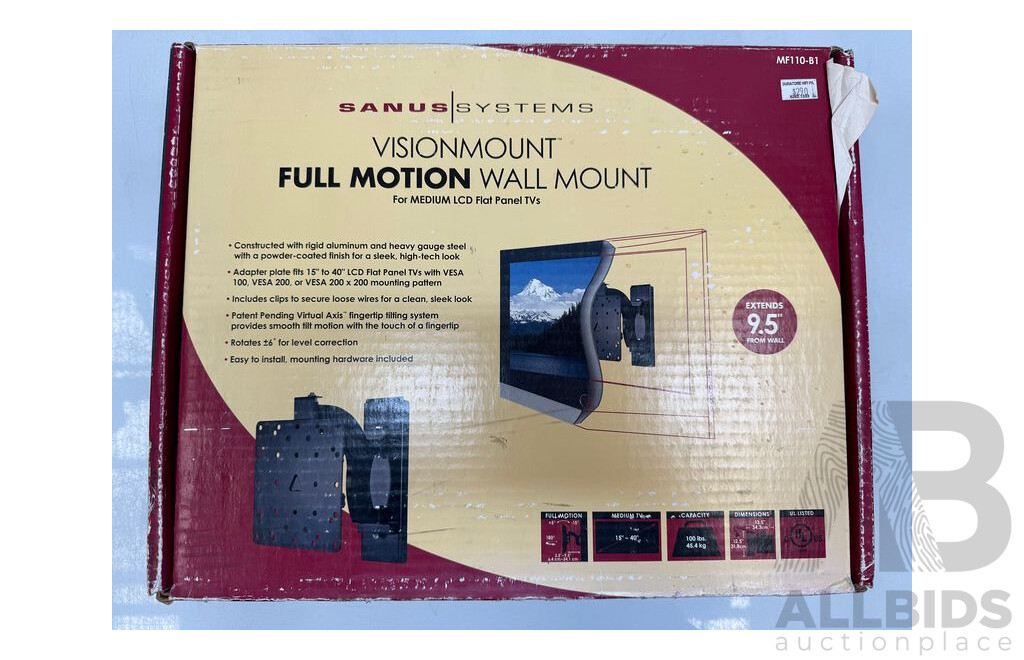 Sanus Visonmount Full Motion Wall Mount