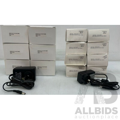 12VDC and 1.5A AC/AC Power Cord Adapters