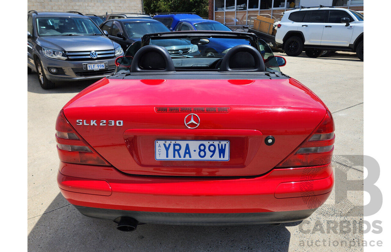 1/1999 Mercedes-Benz Slk230 Kompressor  2d Convertible Red 2.3L