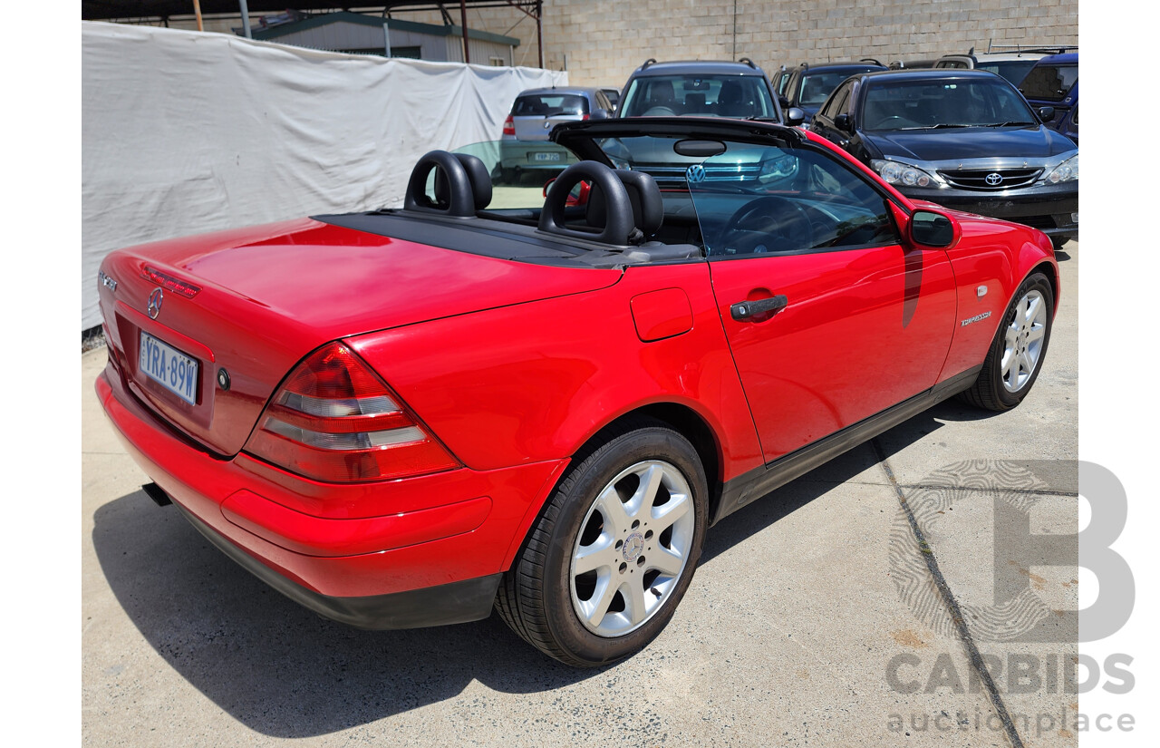 1/1999 Mercedes-Benz Slk230 Kompressor  2d Convertible Red 2.3L