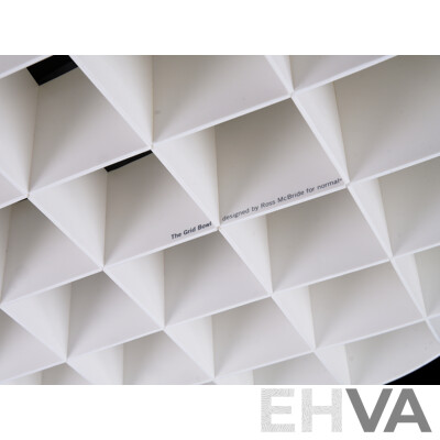 The Grid Bowl Designed by Ross McBride for Normal, Produced by Duende, White, in Original Box
