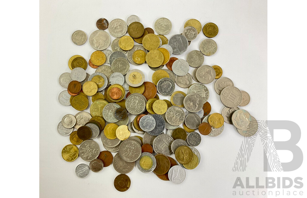 Collection of Vintage European Coins Including Austria, Germany, Greece, France, Italy, Netherlands and More - Approximately 750 Grams