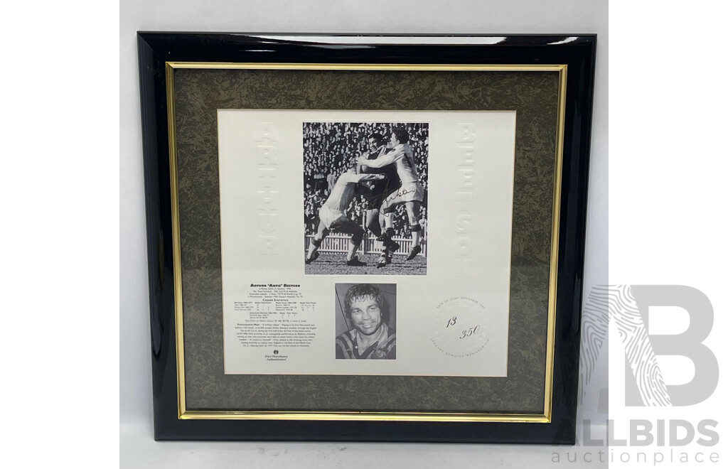 Arthur Beetson Signed Legends Memorabilia