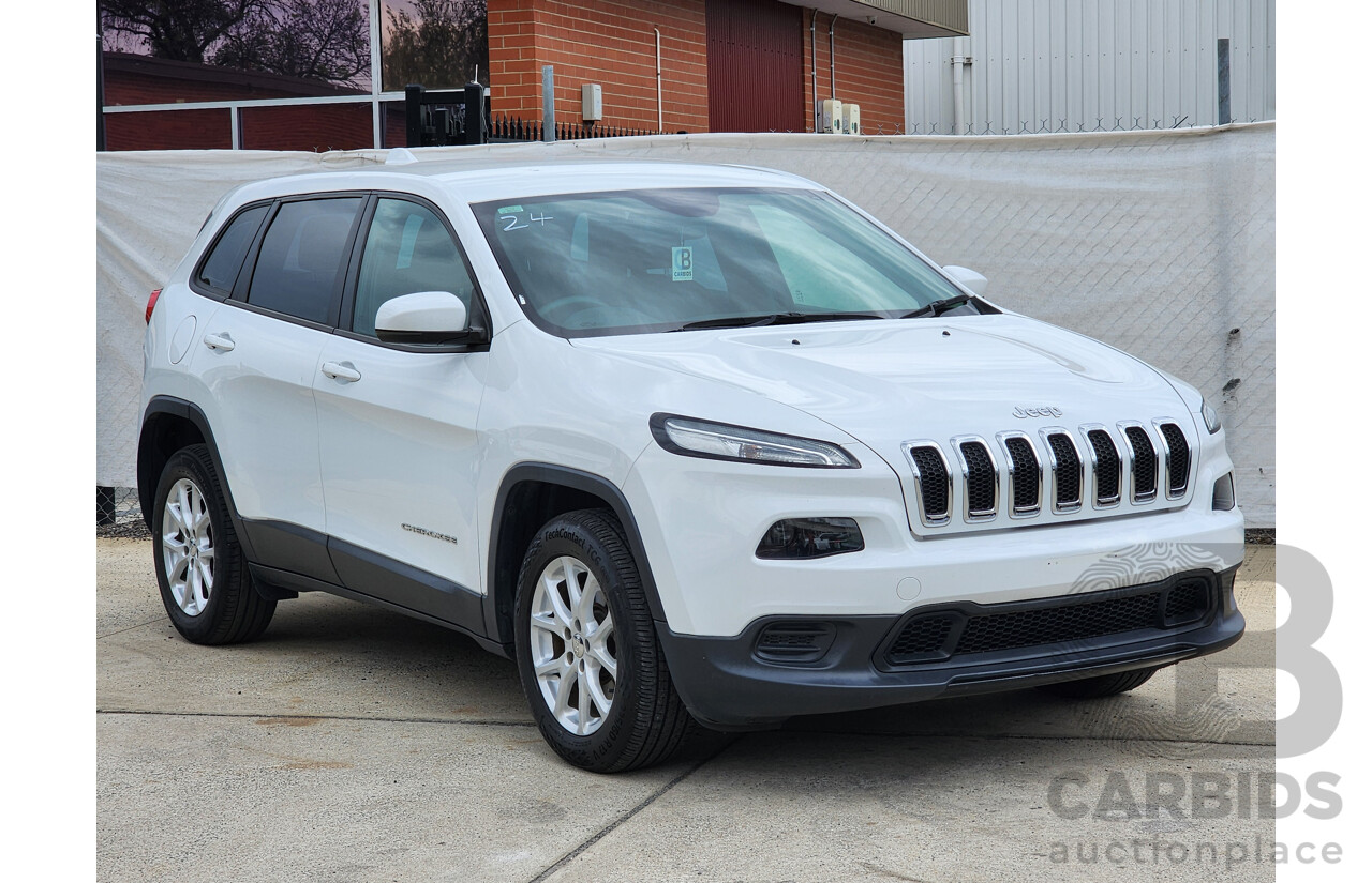 10/2016 Jeep Cherokee Sport (4x2) KL MY16 4d Wagon White 2.4L