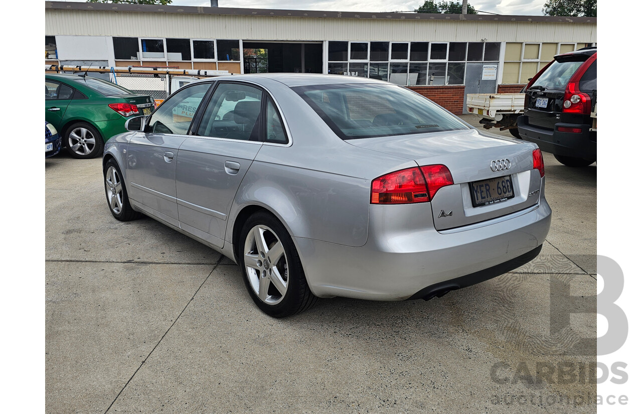 3/2006 Audi A4 2.0 TDI B7 4d Sedan Silver 2.0L