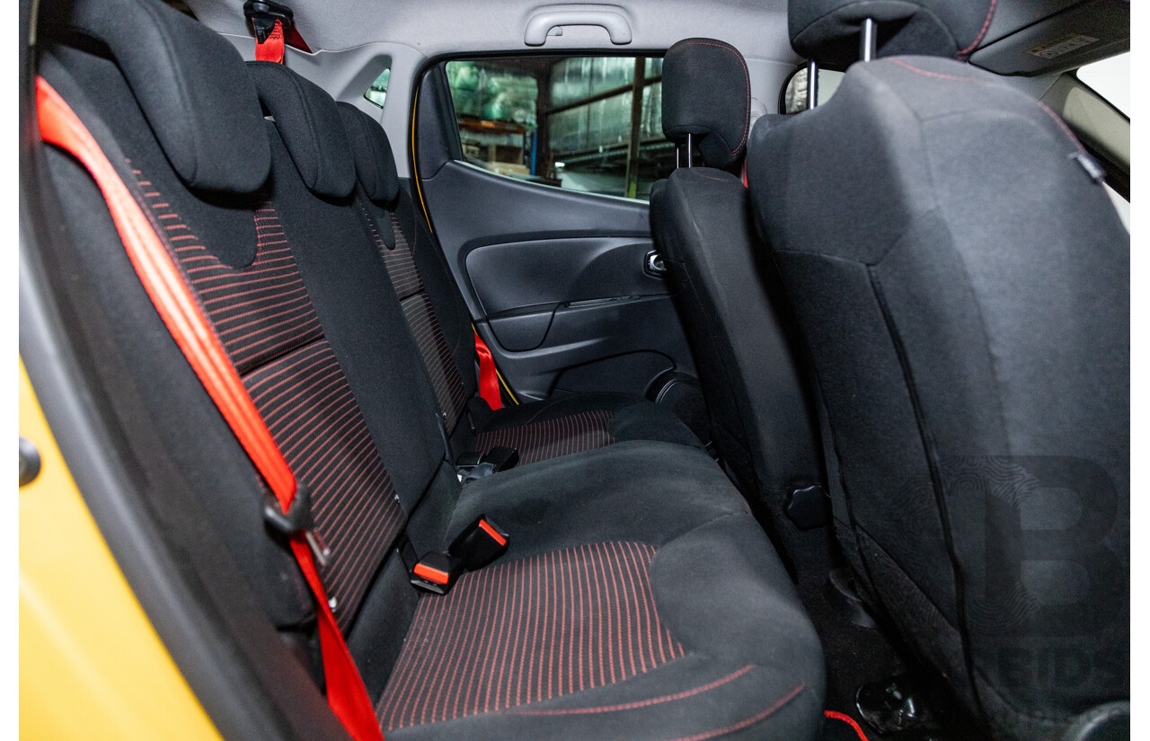 9/2015 Renault Clio RS 200 CUP X98 5d Hatchback Liquid Yellow Metallic Turbo 1.6L