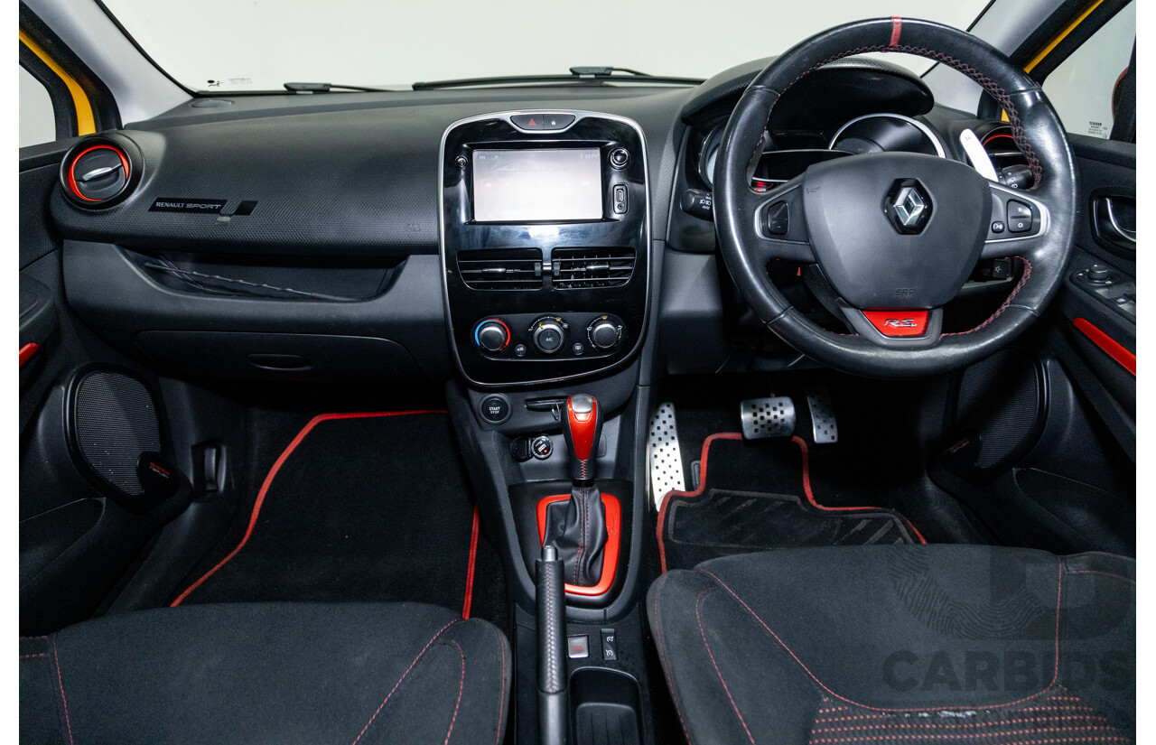 9/2015 Renault Clio RS 200 CUP X98 5d Hatchback Liquid Yellow Metallic Turbo 1.6L