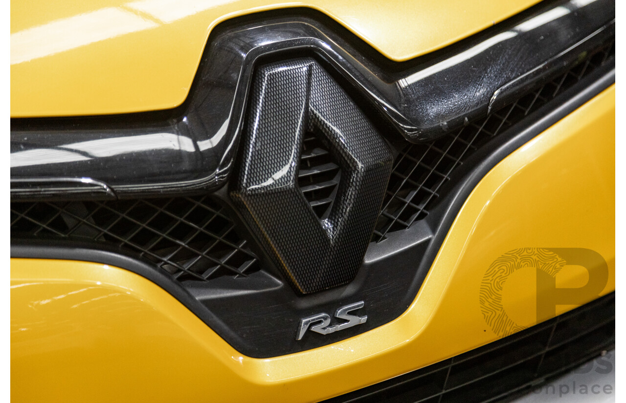 9/2015 Renault Clio RS 200 CUP X98 5d Hatchback Liquid Yellow Metallic Turbo 1.6L