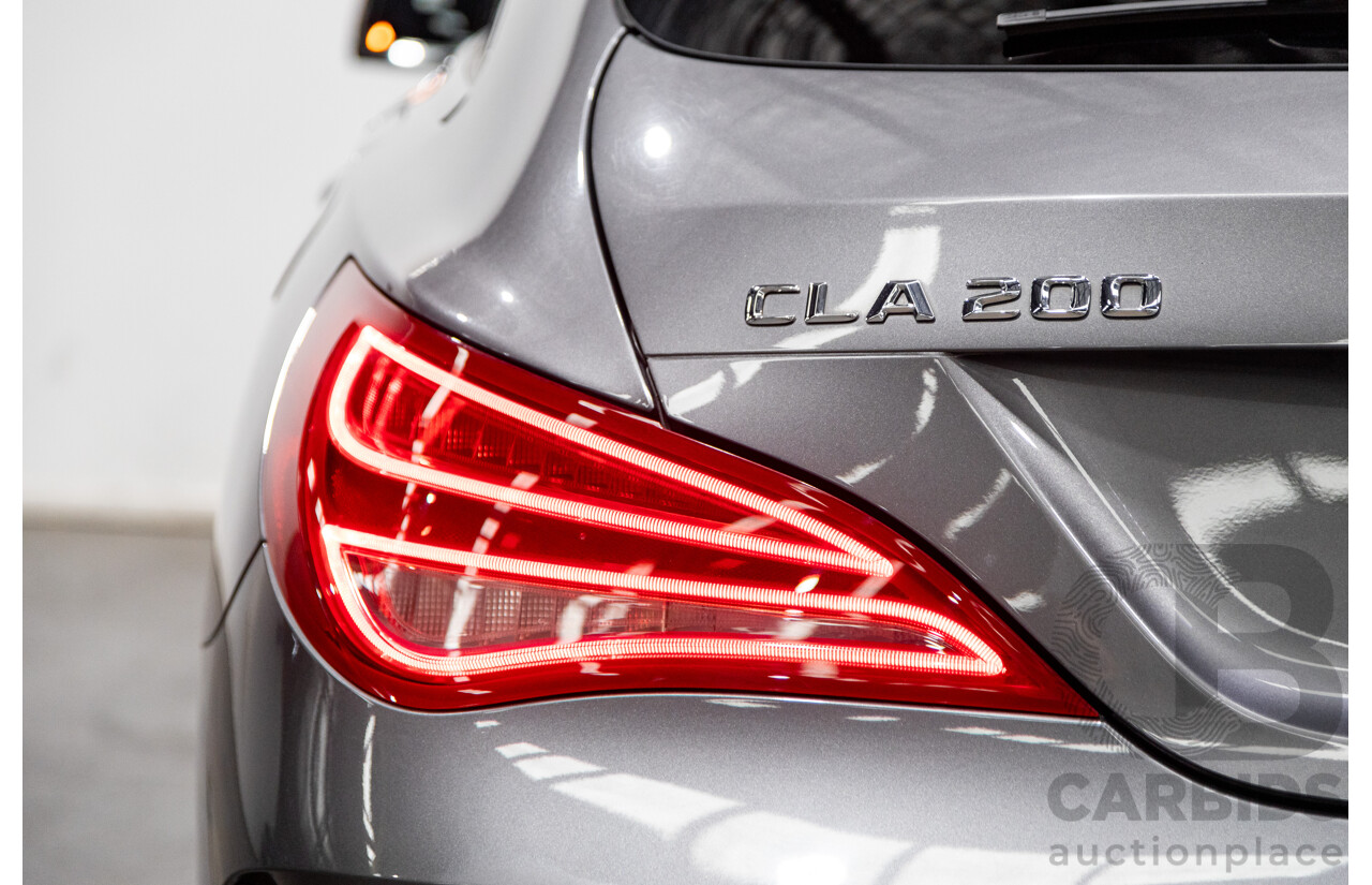 2/2016 Mercedes Benz CLA200 Shooting Brake AMG Pack 117 4d Wagon Mountain Grey Metallic Turbo 1.6L